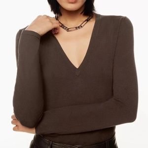 Aritzia Babaton BLACK Artemesia Sweater in Small